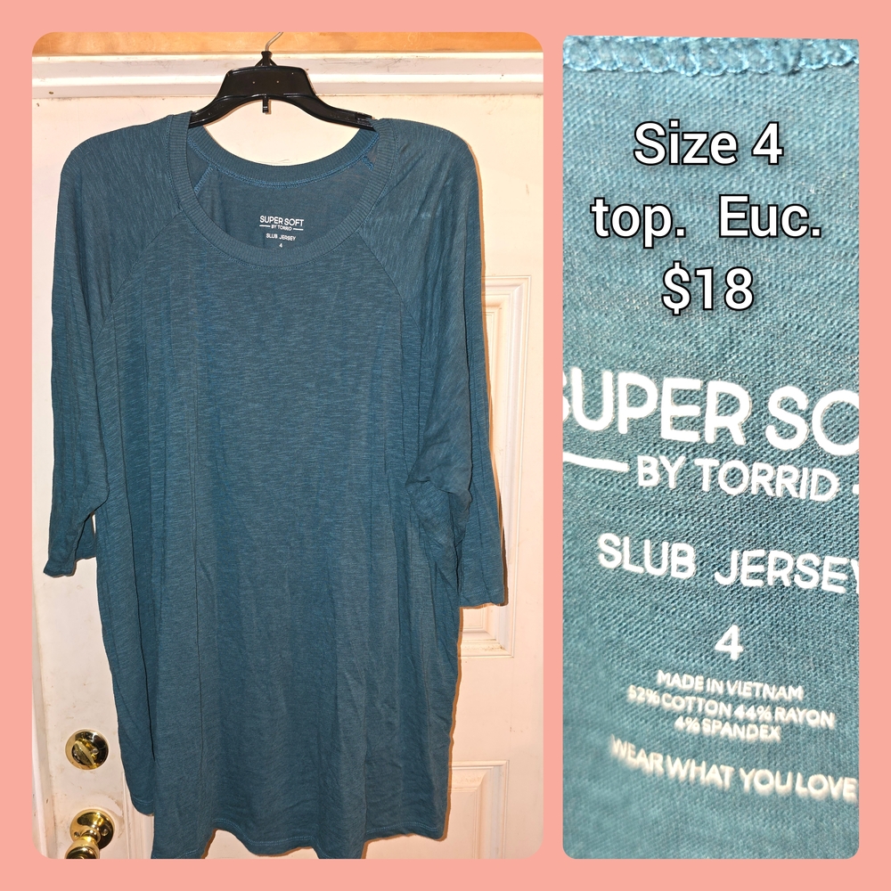 Torrid Super Soft Slub Jersey in Teal
